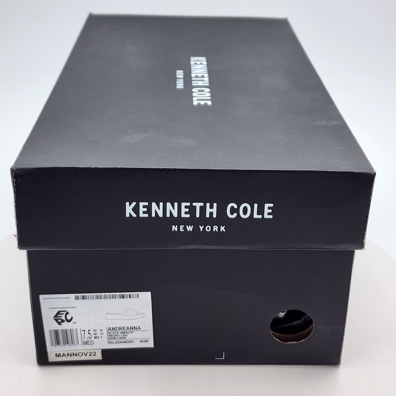Kenneth Cole New York Andreanna Black Women's Platform Wedge Slide Sandals 7.5M - Thumbnail 7