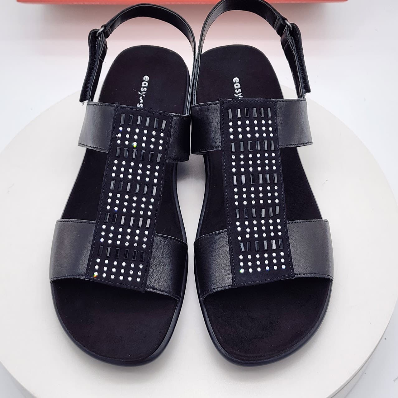 Easy Spirit Hazel Black Embellished Slingback Comfort Sandals Women’s Size 9 - Thumbnail 6