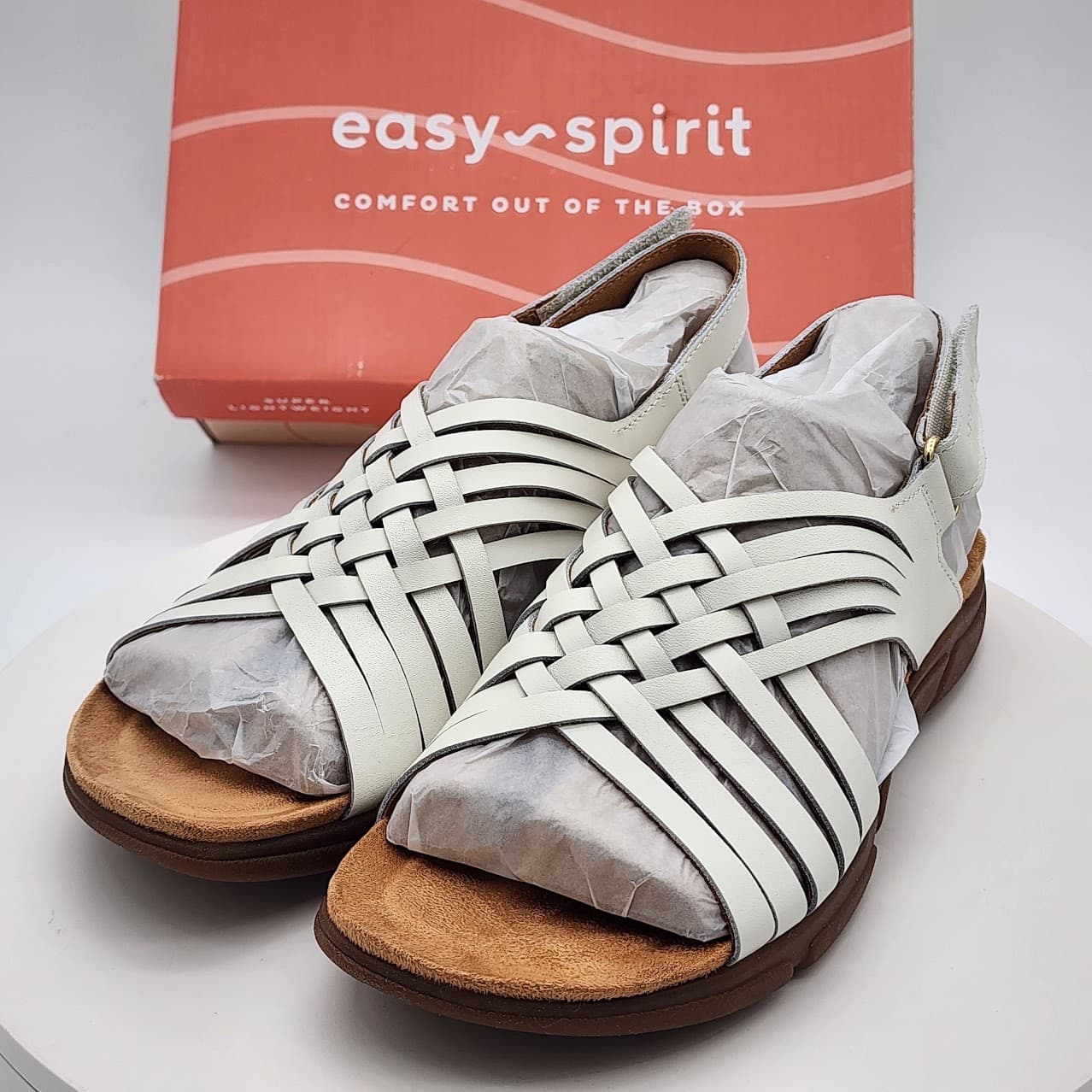 Easy Spirit Mar Ivory Woven Slingback Comfort Sandals Women’s Size 8 - Thumbnail 5