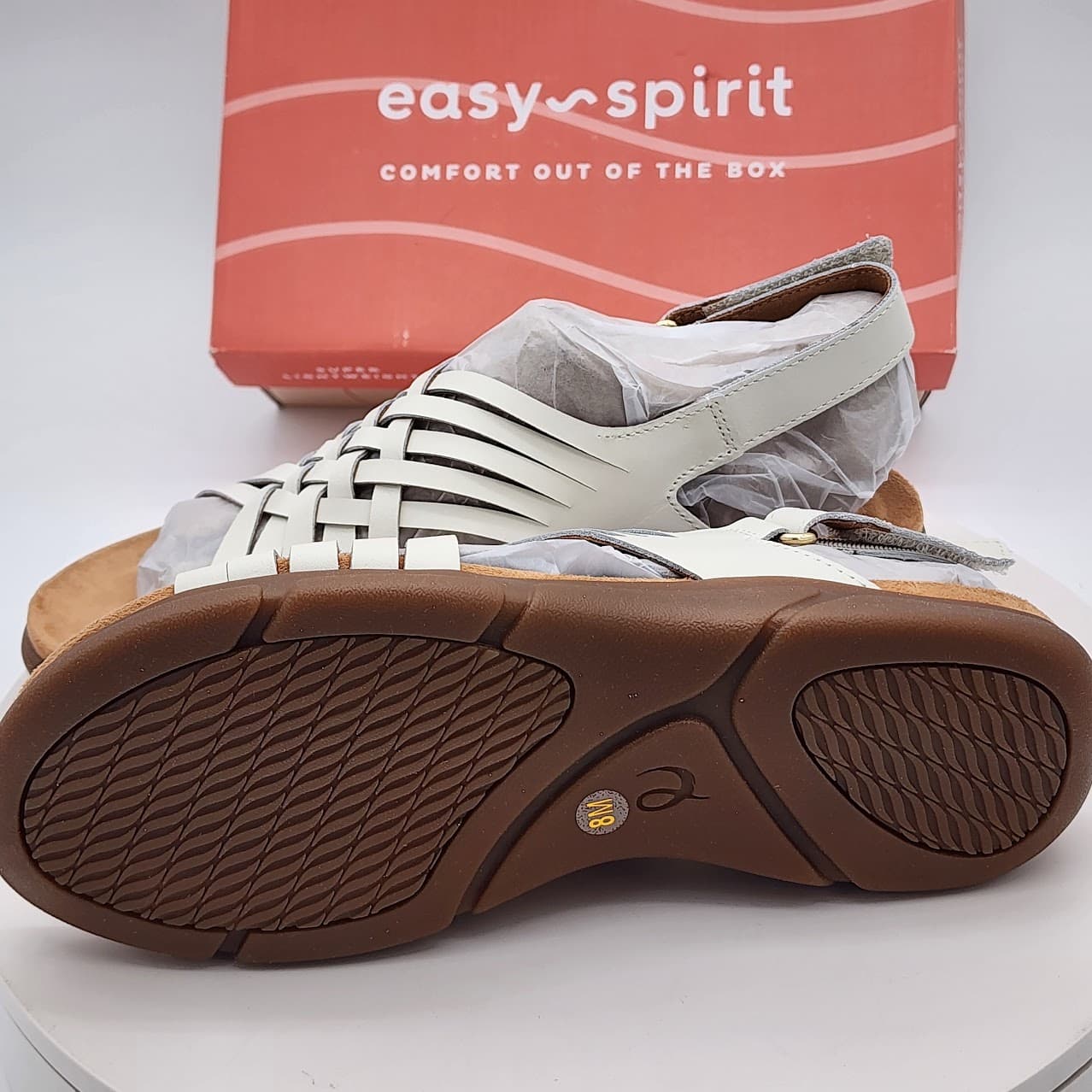 Easy Spirit Mar Ivory Woven Slingback Comfort Sandals Women’s Size 8 - Thumbnail 8