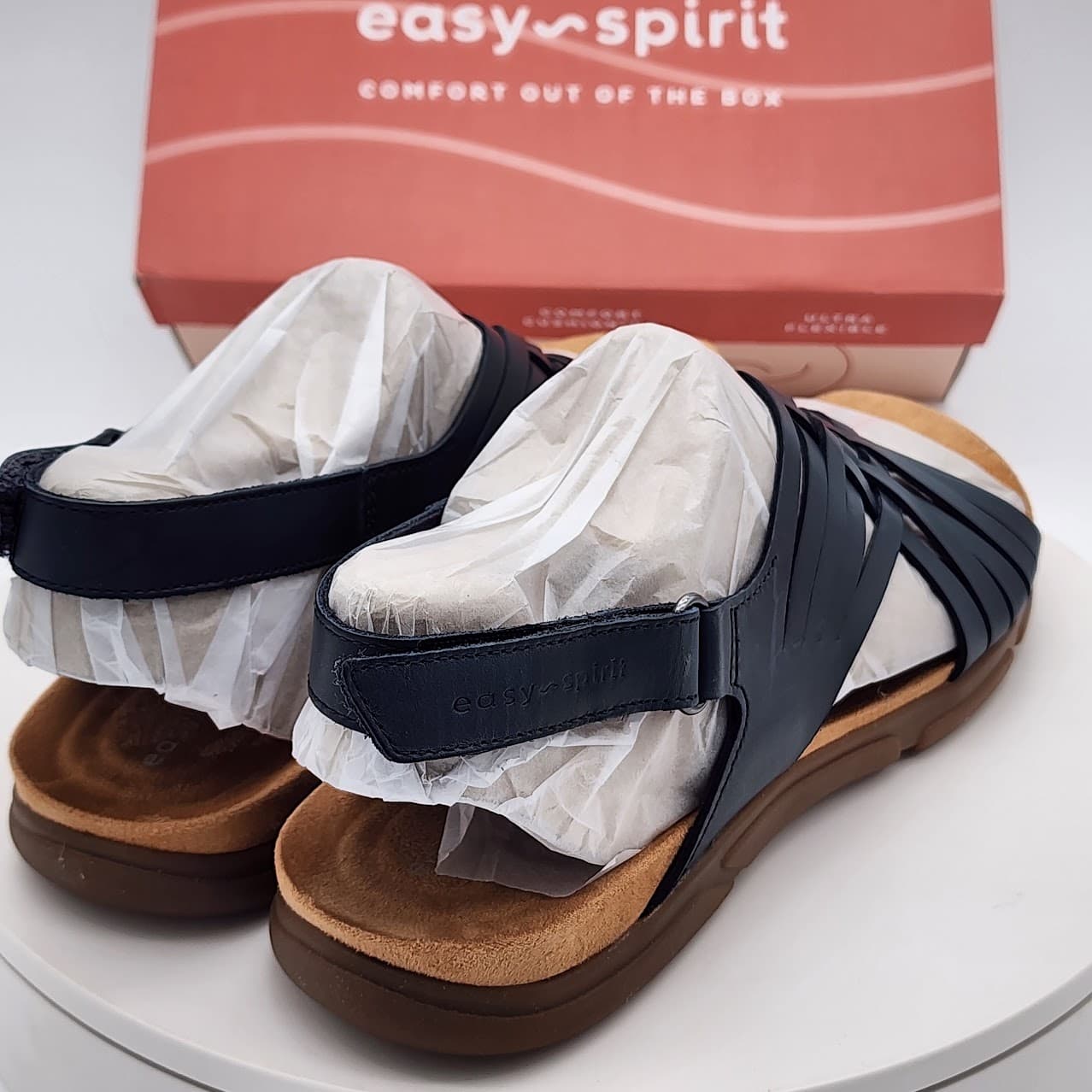Easy Spirit Mar Dark Blue Woven Slingback Comfort Sandals Women’s Size 11 - Thumbnail 5