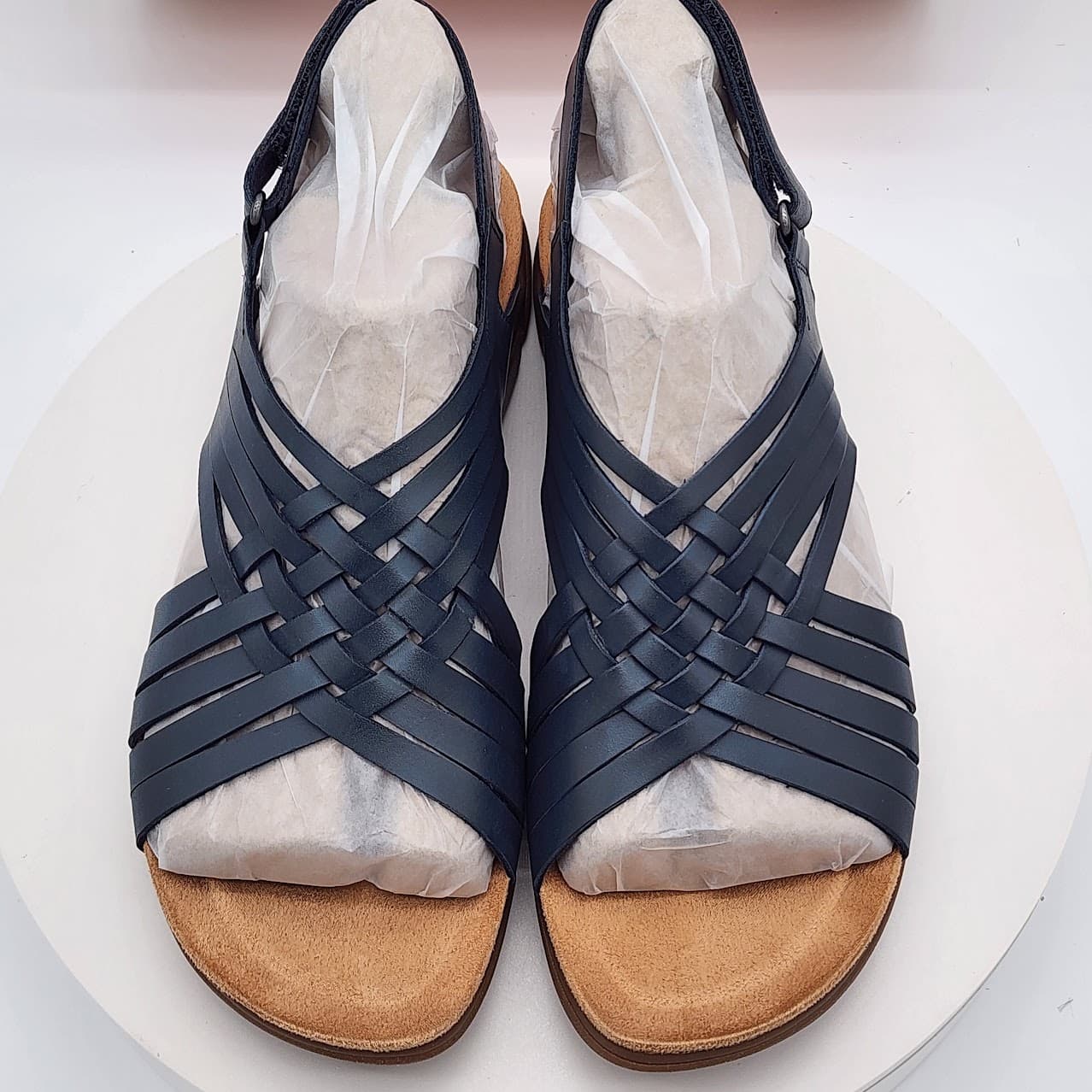 Easy Spirit Mar Dark Blue Woven Slingback Comfort Sandals Women’s Size 11 - Thumbnail 7