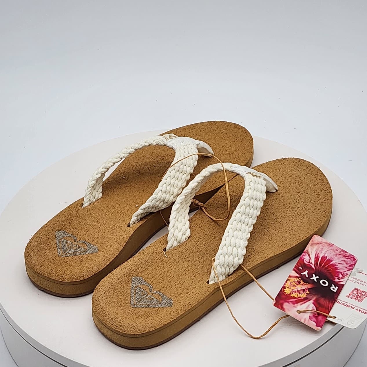 Roxy Porto IV Natural Braided Thong Flip Flop Sandals Women’s Size 8 - Thumbnail 6