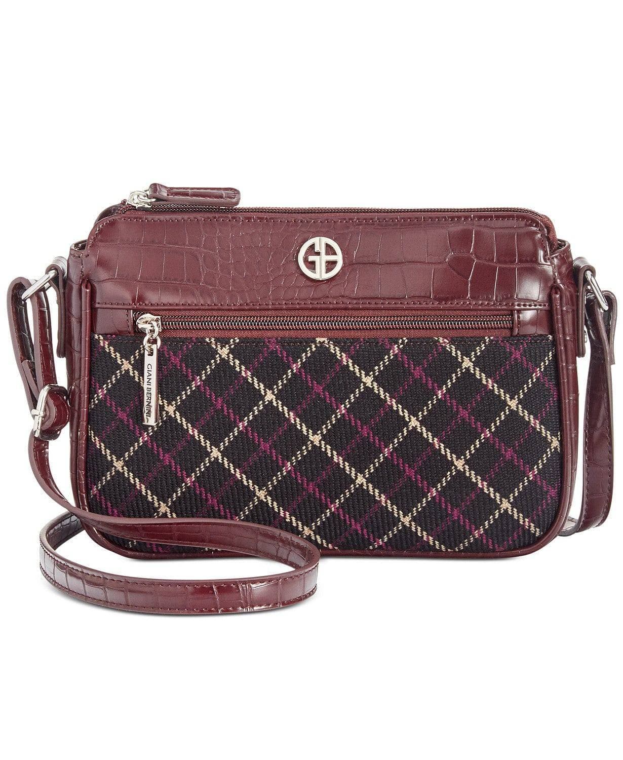 Giani Bernini Plaid Croco Crossbody