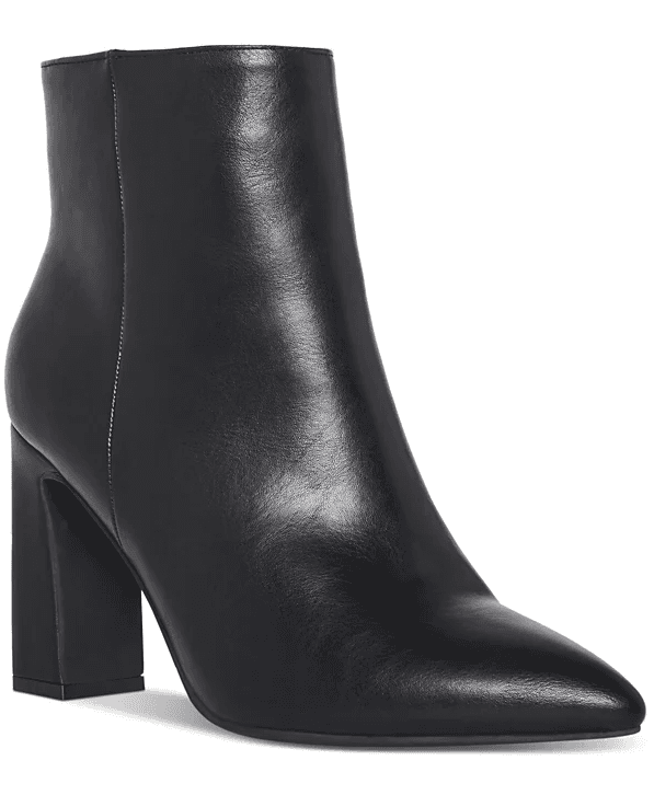 Madden Girl Bonnie Pointed-Toe Block-Heel Dress Booties - Size 11
