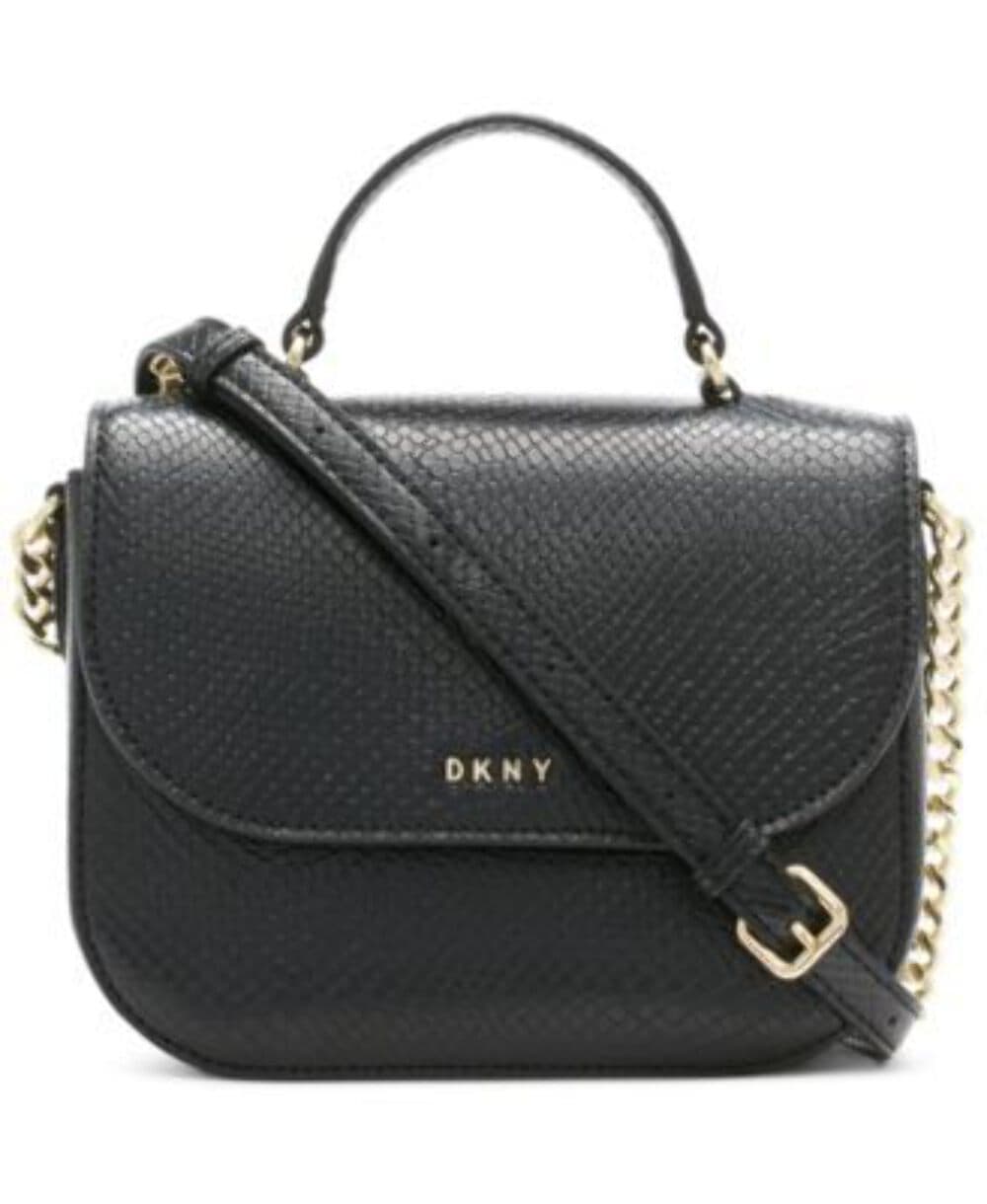 DKNY Felica Mini Top Handle Leather Crossbody
