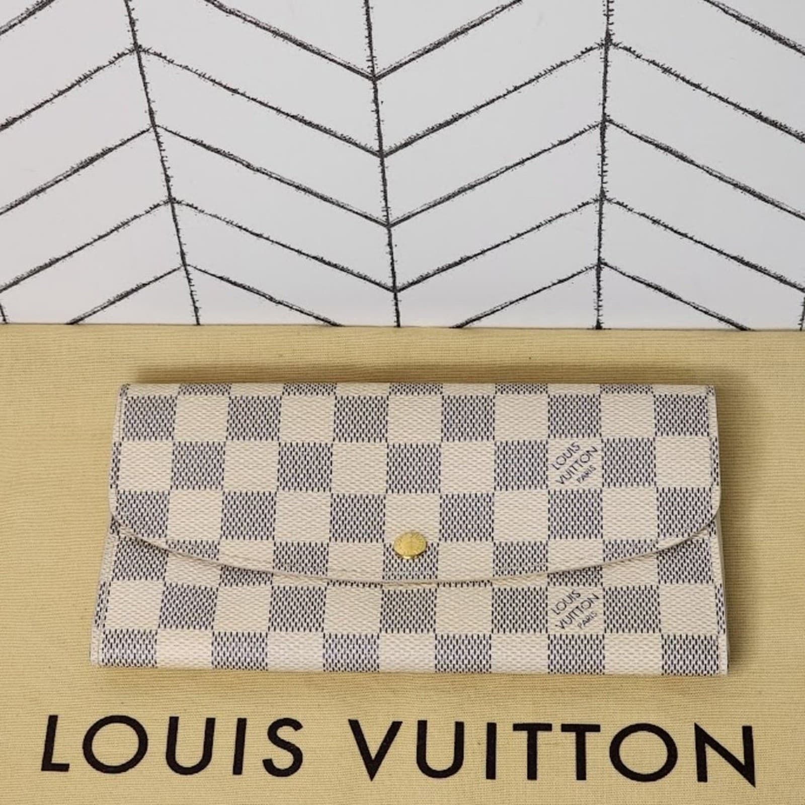 Louis Vuitton Portefeuille Emilie Damier Azur Wallet