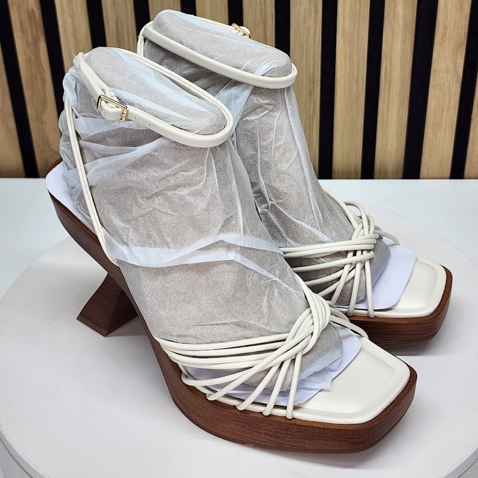 NEW - INC International Concepts Rashel Women’s Sculptural Heel Sandals Size 7