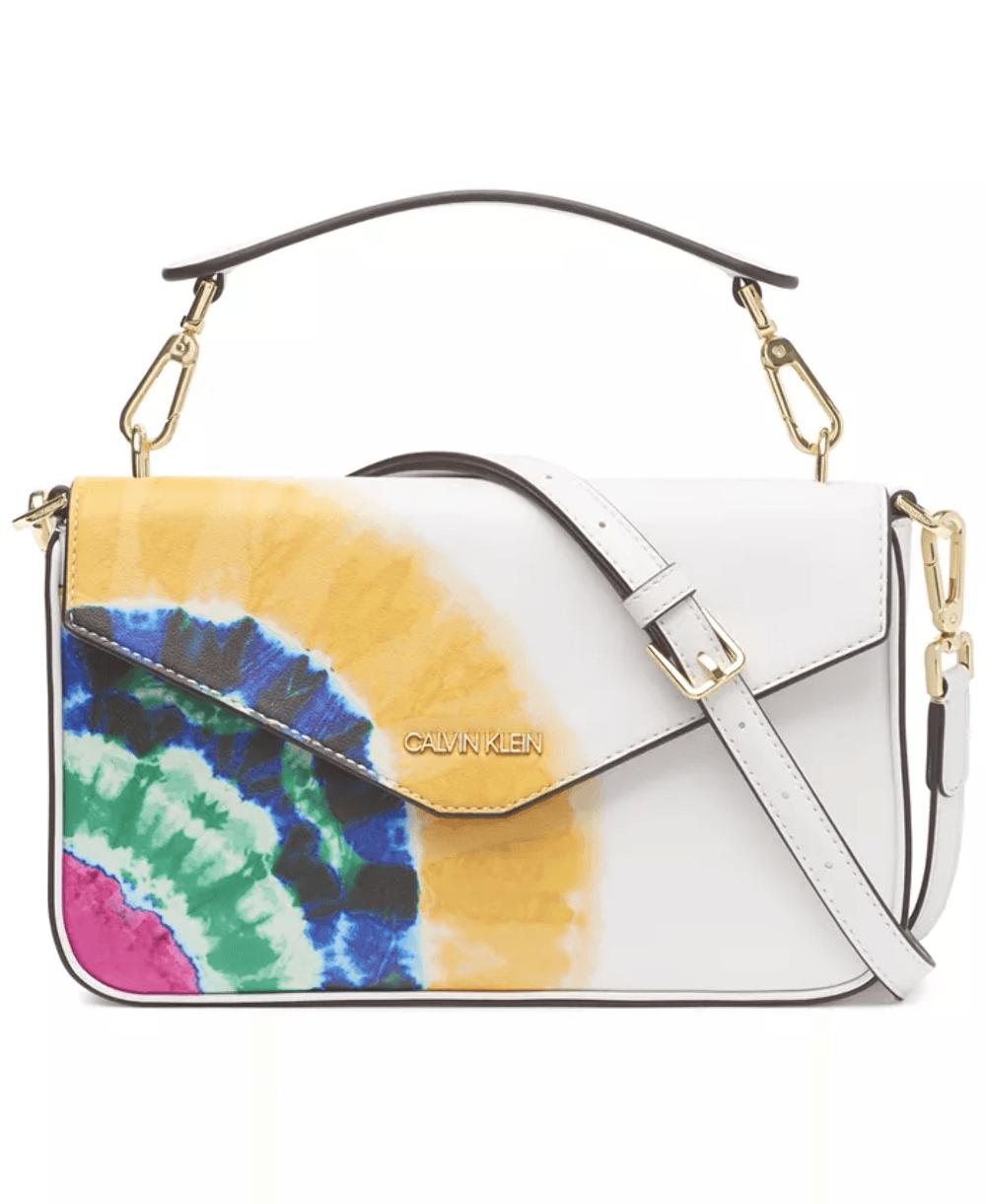 Calvin Klein Lock Tie Die Shoulder Bag