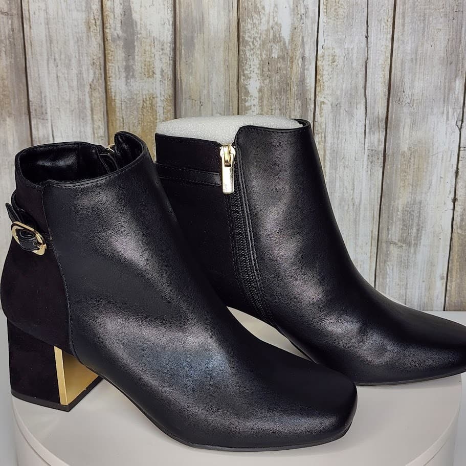 NEW - Jones New York Women's Durvin Block Heel Dress Booties - Size 6 M