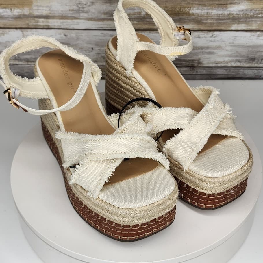 NEW - Madden Girl Carlotta Women’s Platform Espadrille Wedge Sandals Size 9
