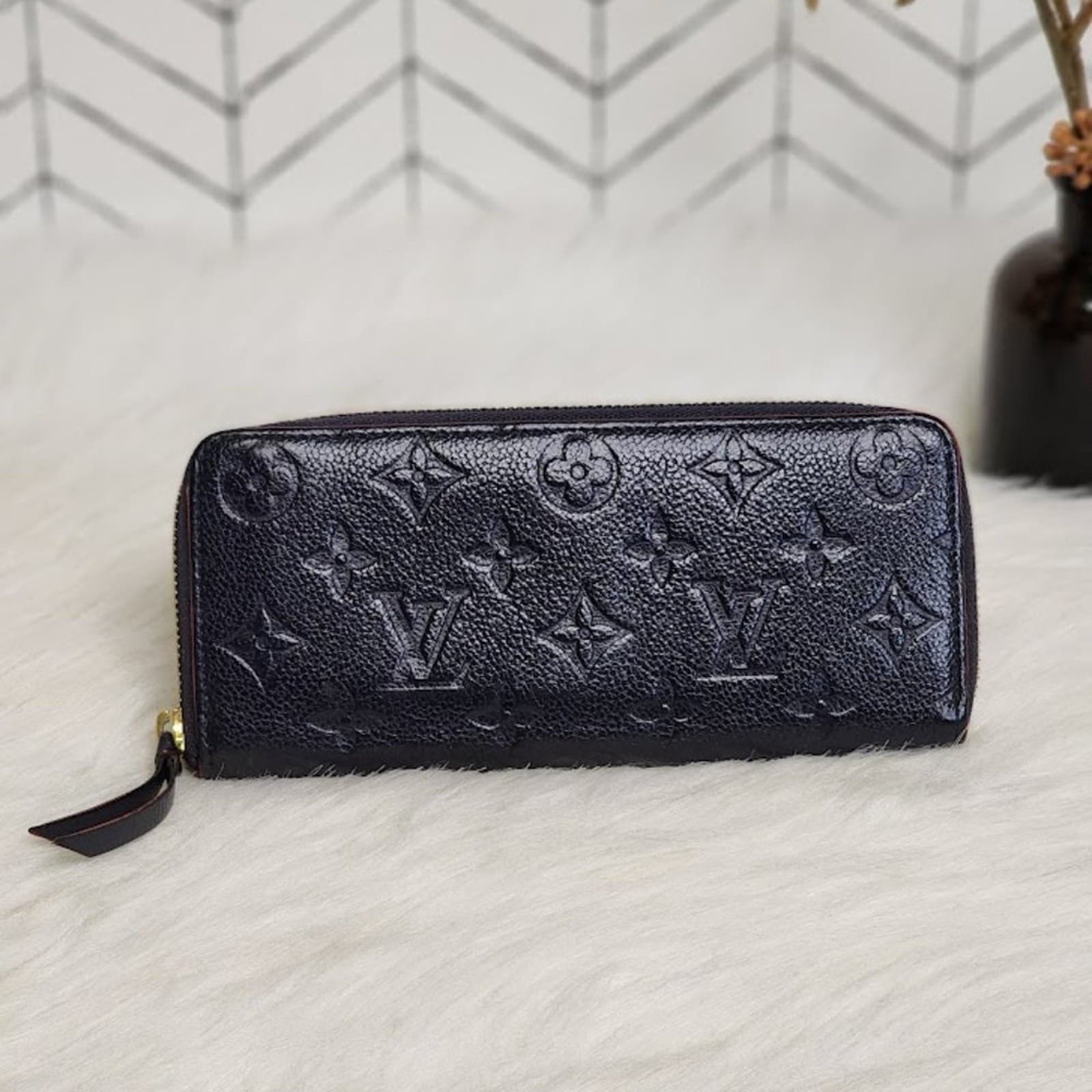 Louis Vuitton Monogram Empreinte Clemence Wallet – Authentic Luxury Wallet