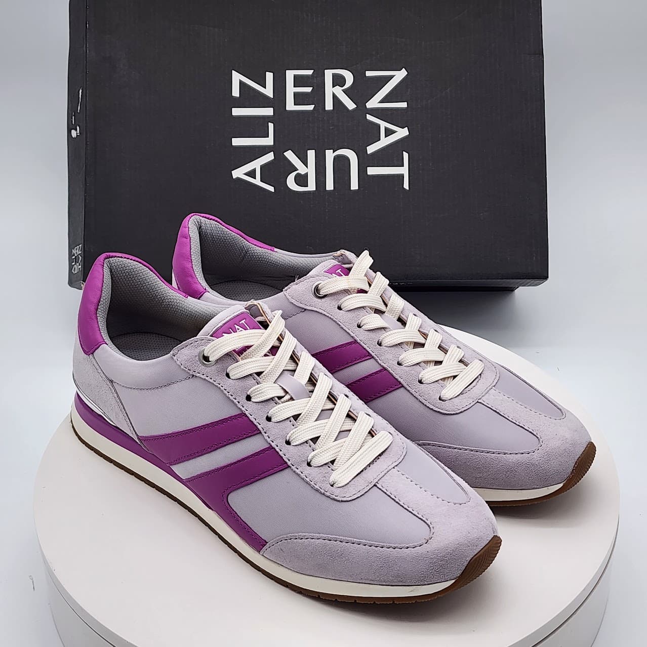 Naturalizer Lorena Lilac Violet Suede Fabric Sneakers Women’s 9.5M
